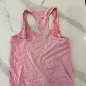 Pink Lululemon tank top. Razorback. size 4.